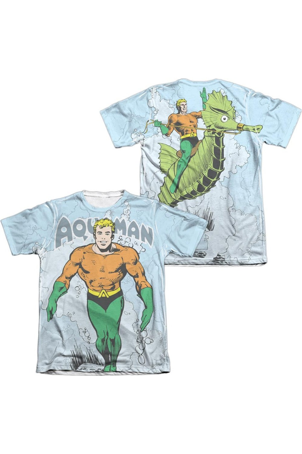 Футболка с коротким рукавом из полиэстера/хлопка для взрослых DC Comics Classic Aquaman (принт спереди/сзади) Gildan, белый
Футболка с коротким рукавом из полиэстера/хлопка для взрослых DC Comics Classic Aquaman (принт спереди/сзади) Gildan, белый