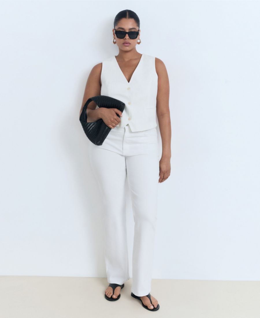 Женские расклешенные джинсы Fiona со средней посадкой MANGO, White
Женские расклешенные джинсы Fiona со средней посадкой MANGO, White