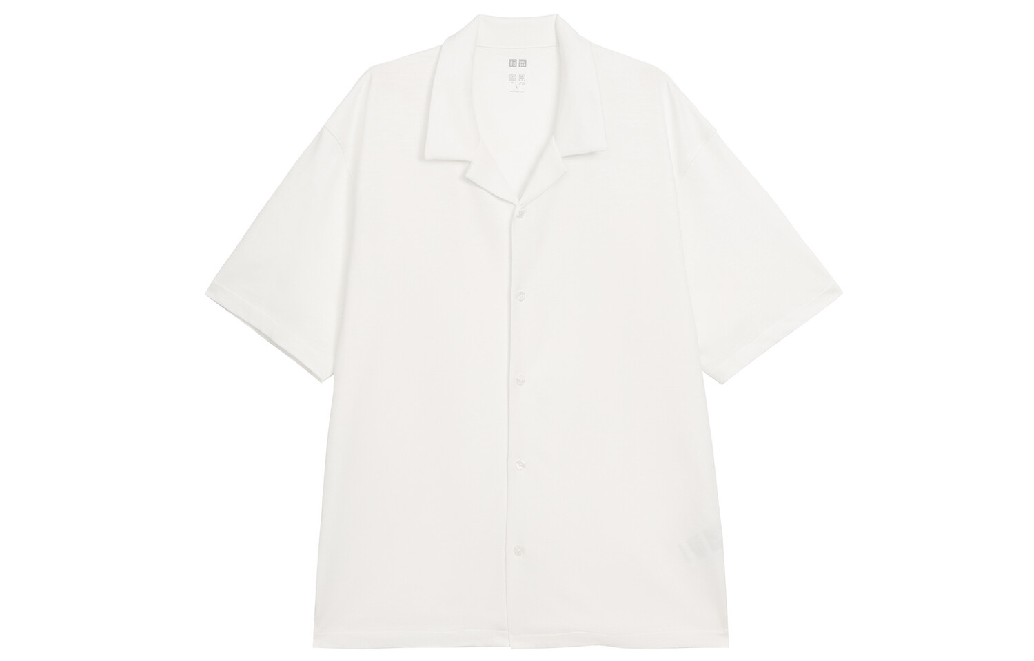 Рубашка поло мужская белая Uniqlo, белый 
Рубашка поло мужская белая Uniqlo, белый