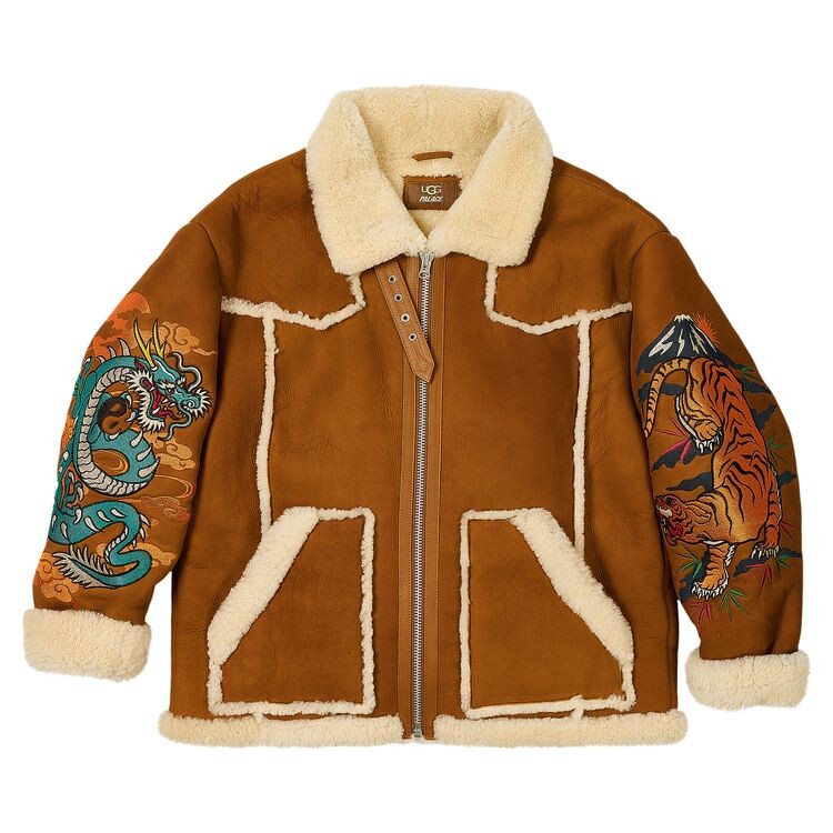 Куртка Palace x Ugg Shearling Jacket Chestnut, желто-коричневый
Куртка Palace x Ugg Shearling Jacket Chestnut, желто-коричневый