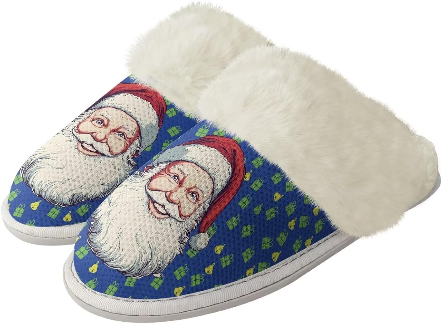 Тапочки Srengjodk из фланелевой хлопковой ткани с меховой окантовкой, домашние тапочки без задника, тапочки для женщин и мужчин, размер 36-47, Retro Santa Print
Тапочки Srengjodk из фланелевой хлопковой ткани с меховой окантовкой, домашние тапочки без задника, тапочки для женщин и мужчин, размер 36-47, Retro Santa Print