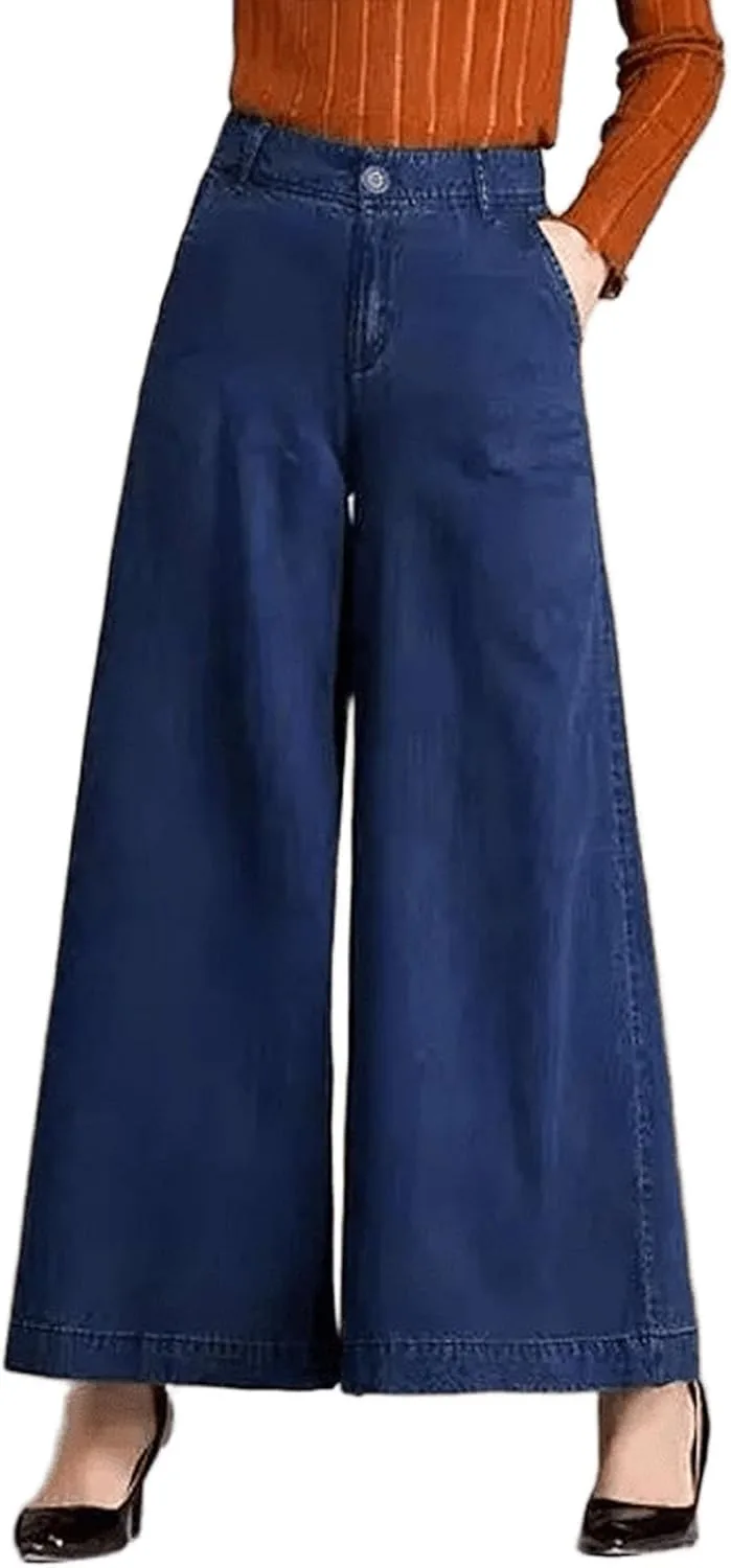 Женские брюки-юбка Flowing Waist Wide Leg Large Swing из потертого денима LREUIP
Женские брюки-юбка Flowing Waist Wide Leg Large Swing из потертого денима LREUIP