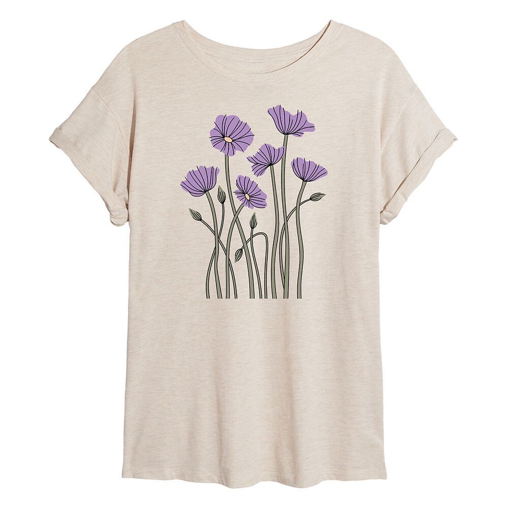 Детская струящаяся футболка с абстрактным фиолетовым маком, бежевый
Детская струящаяся футболка с абстрактным фиолетовым маком, бежевый