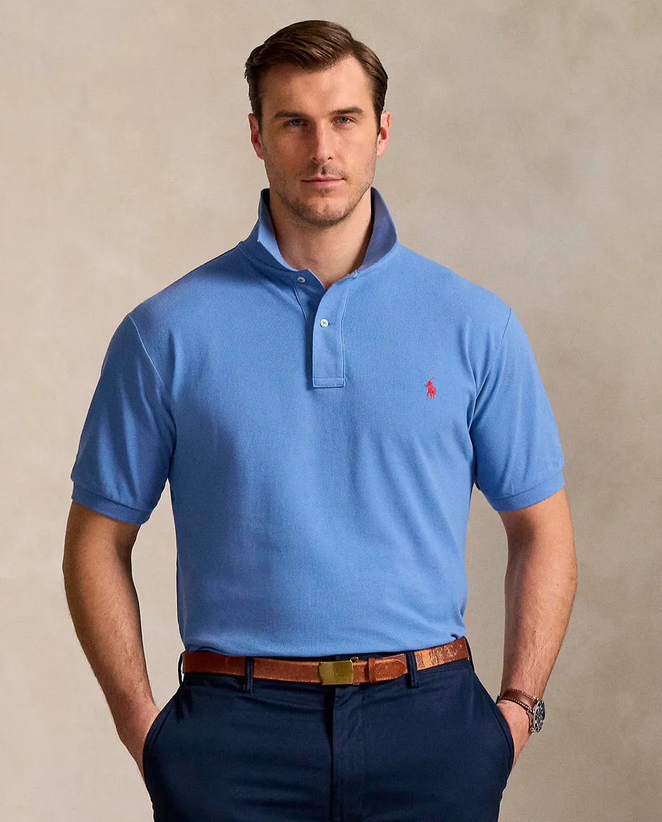 Мужская рубашка поло из хлопка пике Regular fit plus sizes Polo Ralph Lauren, синий
Мужская рубашка поло из хлопка пике Regular fit plus sizes Polo Ralph Lauren, синий