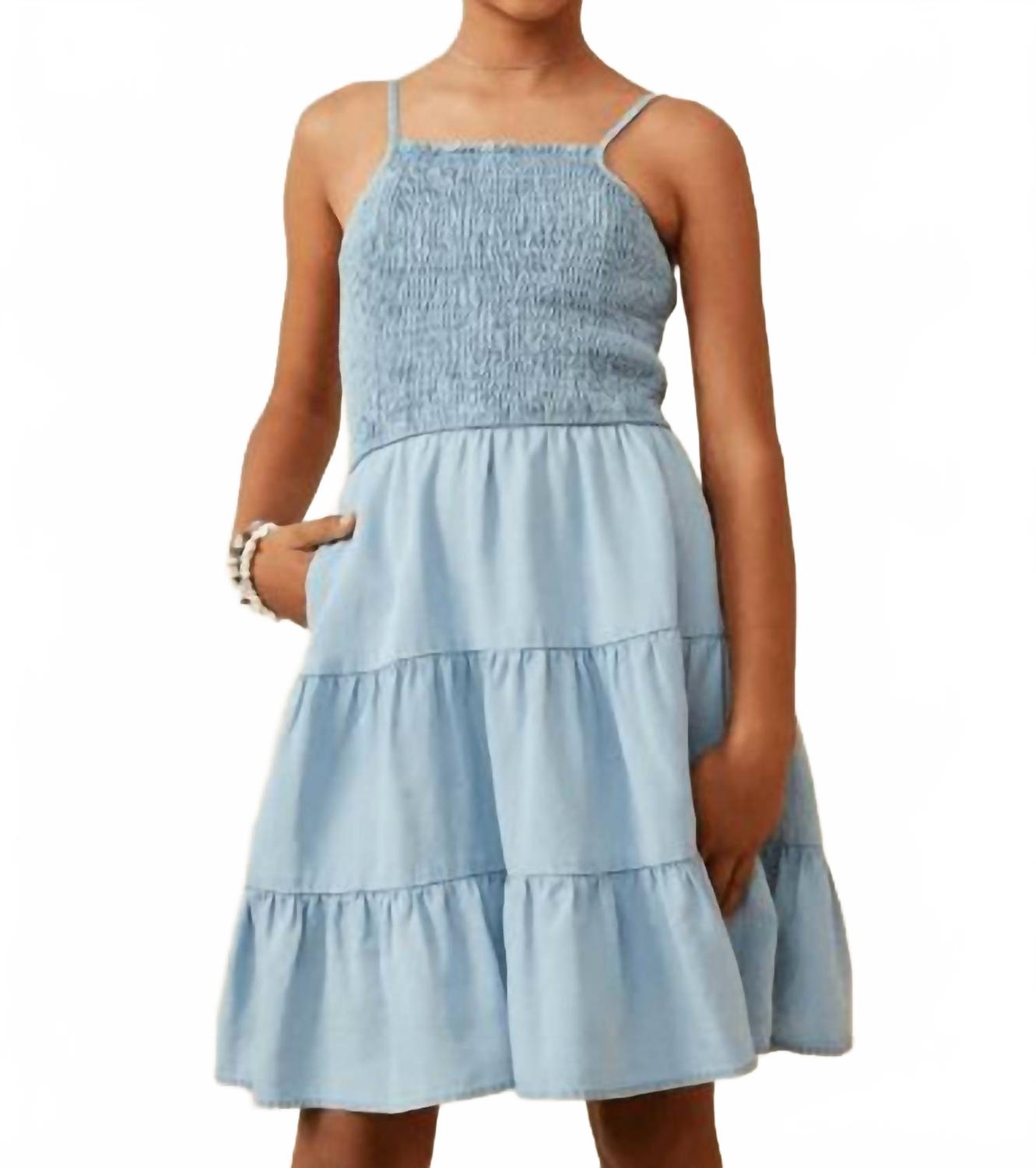 Детское платье с рюшами и сборкой в джинсовом стиле Hayden Girls, Denim
Детское платье с рюшами и сборкой в джинсовом стиле Hayden Girls, Denim