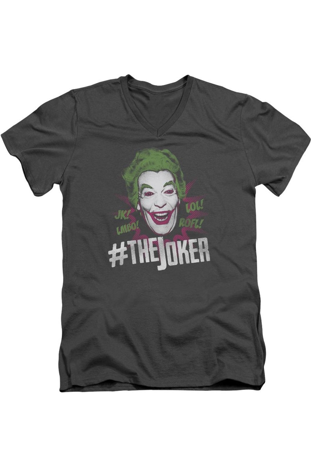 Бэтмен Классик ТВ #Джокер Короткий рукав Взрослый V-образный вырез Премиум хлопок Футболка / Футболка Gildan, цвет charcoal
Бэтмен Классик ТВ #Джокер Короткий рукав Взрослый V-образный вырез Премиум хлопок Футболка / Футболка Gildan, цвет charcoal
