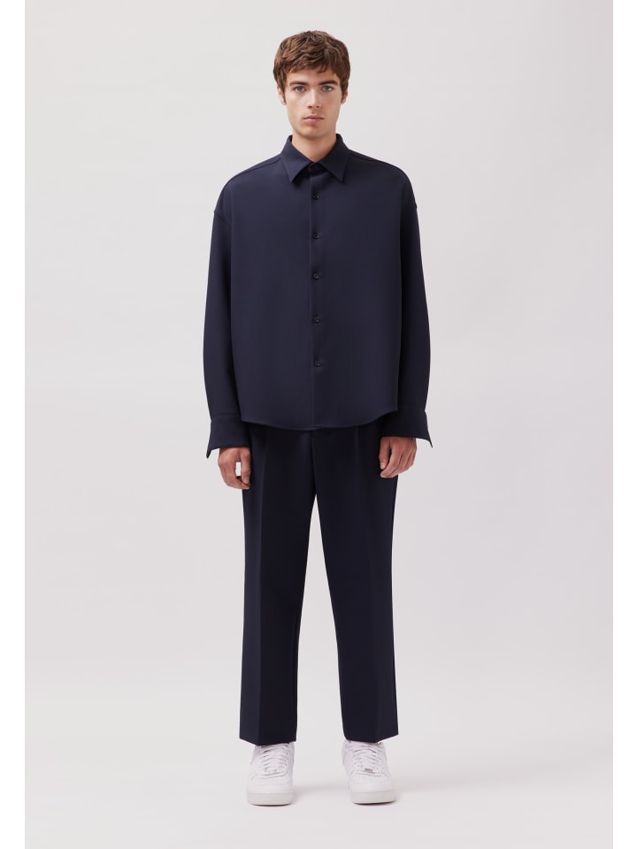 Рубашка свободного кроя темно-синего цвета Studio Seidensticker
Рубашка свободного кроя темно-синего цвета Studio Seidensticker