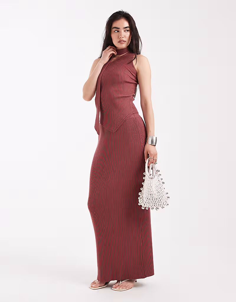 Юбка макси из трикотажа в рубчик цвета ржавчины 4Th & Reckless
Юбка макси из трикотажа в рубчик цвета ржавчины 4Th & Reckless