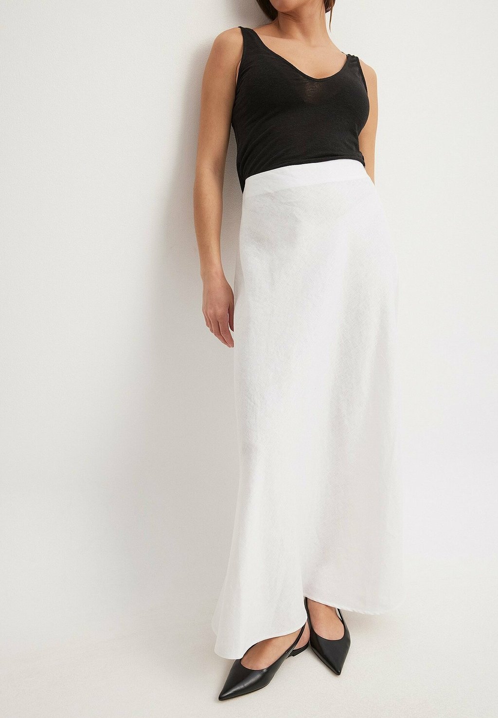 Юбка макси NA-KD, белый 
Юбка макси NA-KD, белый