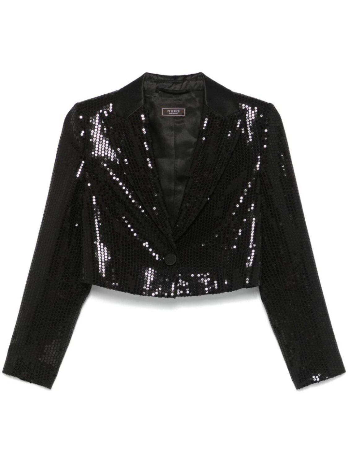 Peserico укороченный блейзер с пайетками, черный
Peserico укороченный блейзер с пайетками, черный