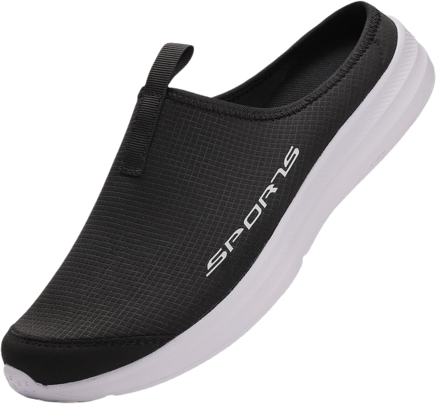 Мужские тапочки с цельным цветом, верх из дышащей сетки, без шнурков, удобные и противоскользящие повседневные обувь Hoalox, белый/черный
Мужские тапочки с цельным цветом, верх из дышащей сетки, без шнурков, удобные и противоскользящие повседневные обувь Hoalox, белый/черный