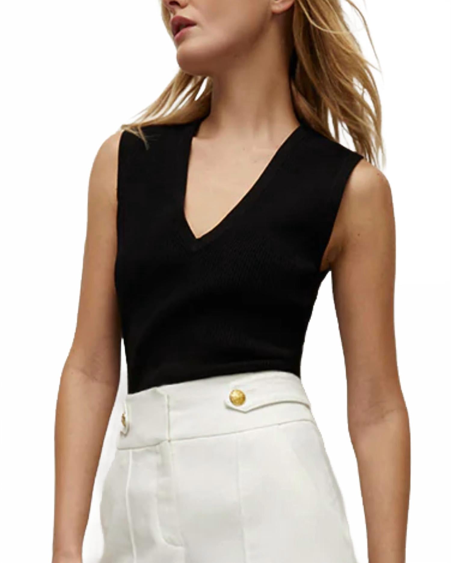 Верхняя часть без рукавов Sid черного цвета Veronica Beard, черный
Верхняя часть без рукавов Sid черного цвета Veronica Beard, черный