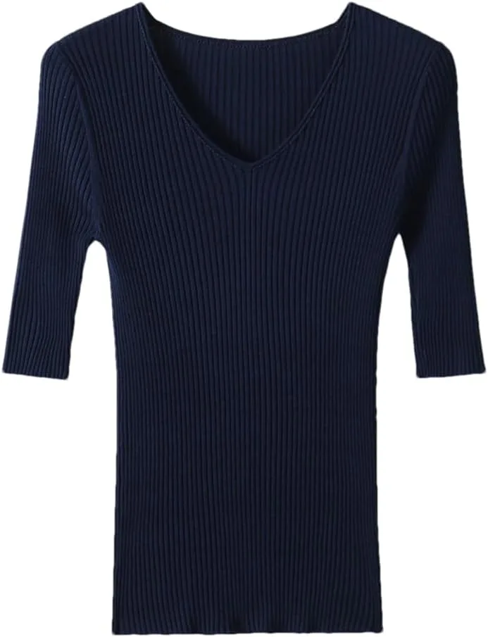 Женская футболка из шелка V-образным вырезом и коротким рукавом Vsadsau
Женская футболка из шелка V-образным вырезом и коротким рукавом Vsadsau