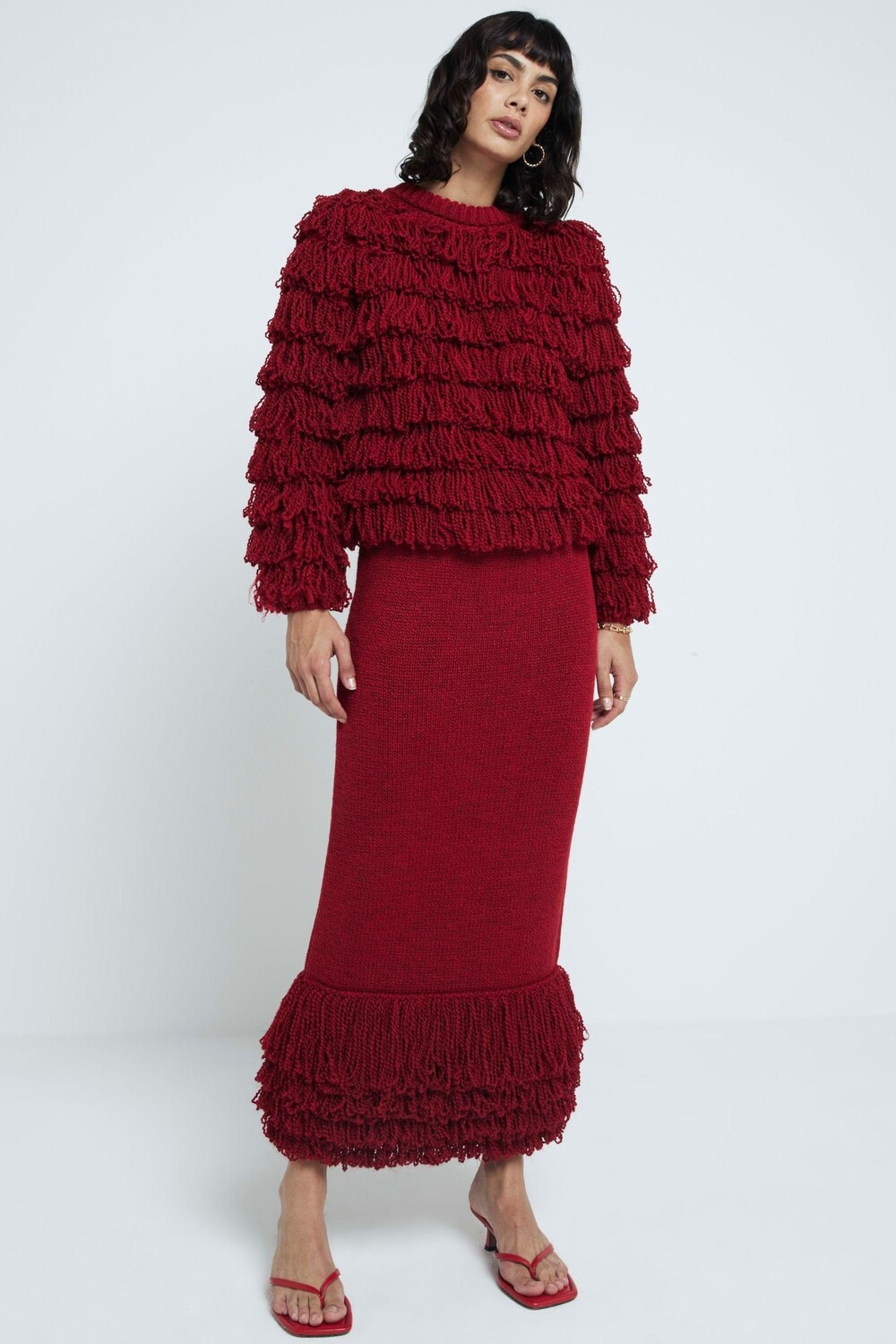 Джемпер с бахромой River Island, красный
Джемпер с бахромой River Island, красный