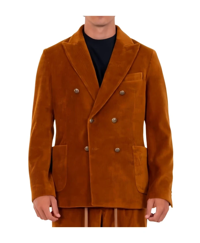 Двубортный вельветовый пиджак Circolo 1901, коричневый
Двубортный вельветовый пиджак Circolo 1901, коричневый