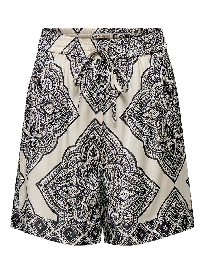 Тканевые шорты ONLY, бежевый/черный
Тканевые шорты ONLY, бежевый/черный