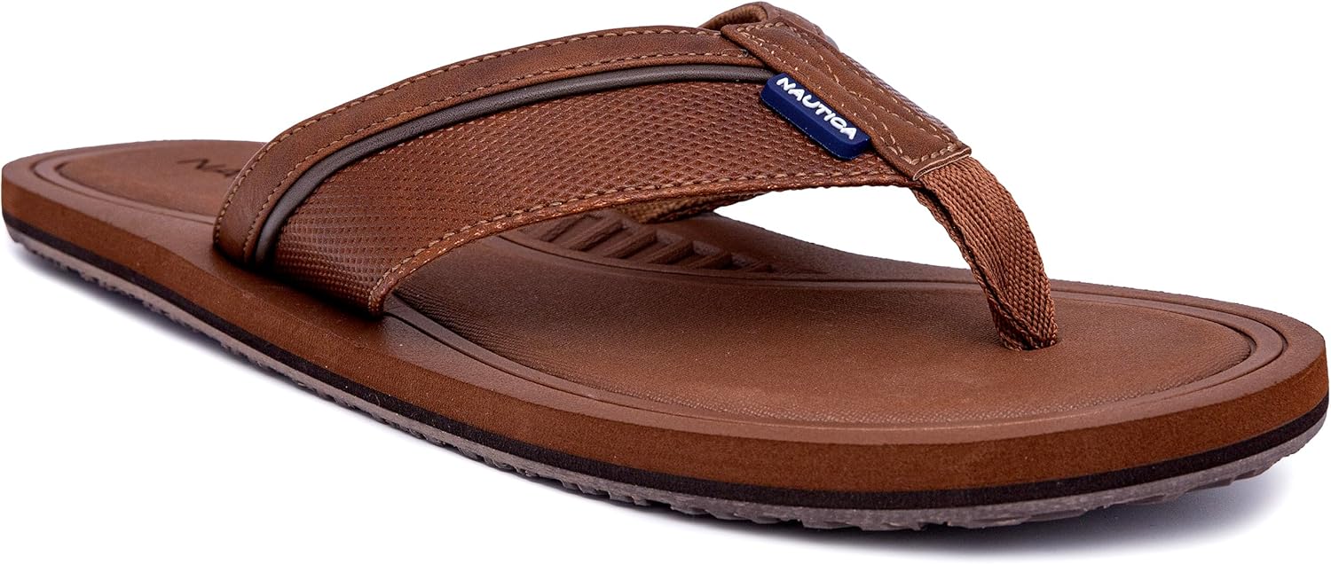 Мужские шлепанцы для душа Nautica - удобная водонепроницаемая пляжная обувь на каблуке-сланце, Tan Brown-latmon
Мужские шлепанцы для душа Nautica - удобная водонепроницаемая пляжная обувь на каблуке-сланце, Tan Brown-latmon