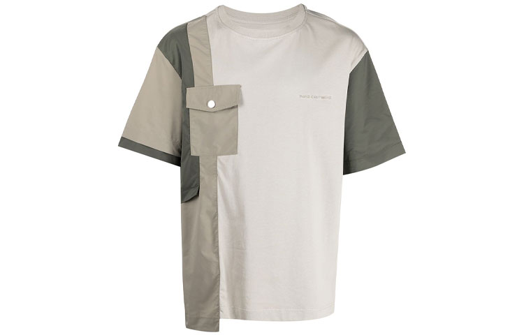 Colour block Cotton T shirt Feng Chen Wang, хаки
Colour block Cotton T shirt Feng Chen Wang, хаки
