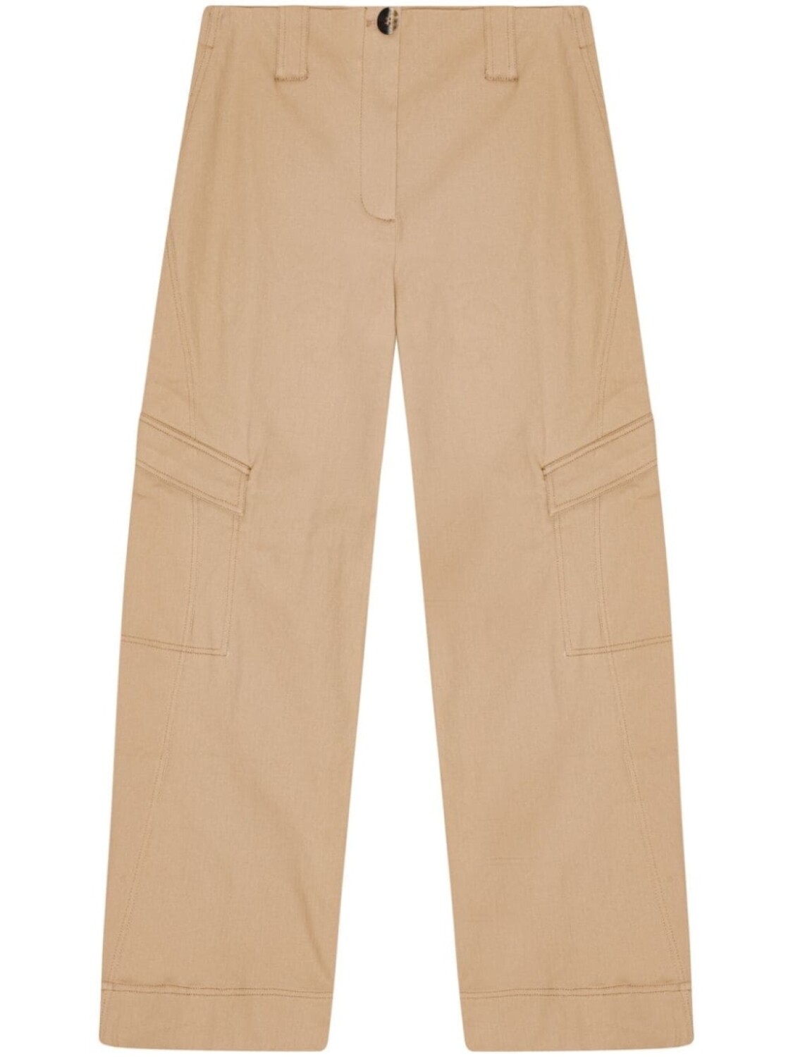 GANNI брюки карго средней посадки, нейтральный цвет
GANNI брюки карго средней посадки, нейтральный цвет