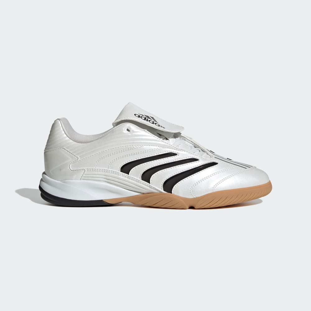 Кроссовки Adidas Predator Sala Shoes, цвет Zero Metalic/Core Black/Gum 
Кроссовки Adidas Predator Sala Shoes, цвет Zero Metalic/Core Black/Gum