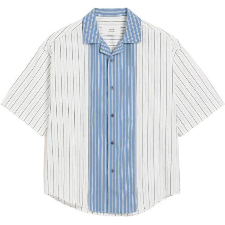 Короткая рубашка Ami с воротником camp collar AMIPARIS, белый
Короткая рубашка Ami с воротником camp collar AMIPARIS, белый