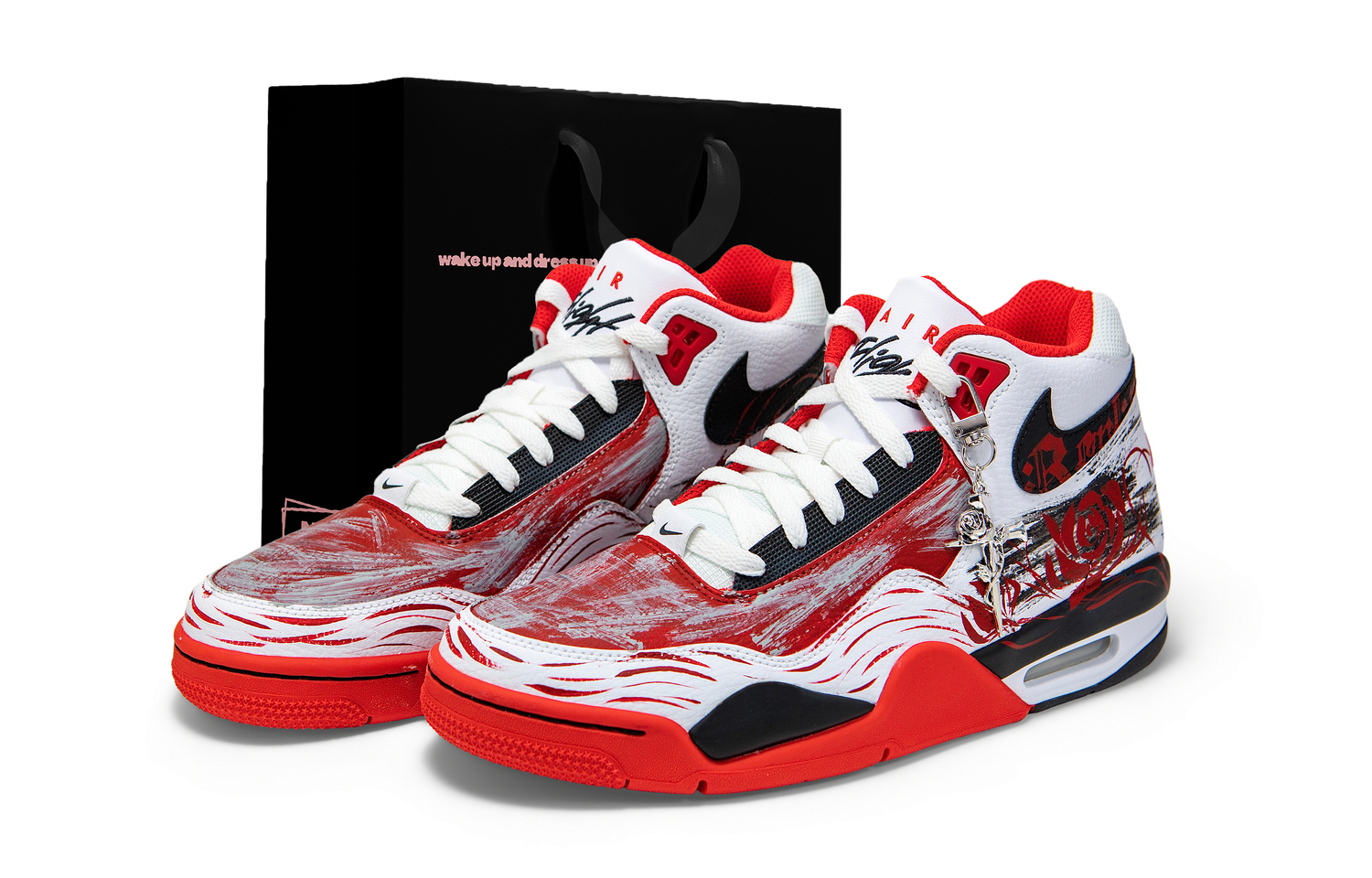 Nike Flight Legacy устойчивые к истиранию дышащие мид-топ винтажные баскетбольные кроссовки Unisex белые красные
Nike Flight Legacy устойчивые к истиранию дышащие мид-топ винтажные баскетбольные кроссовки Unisex белые красные