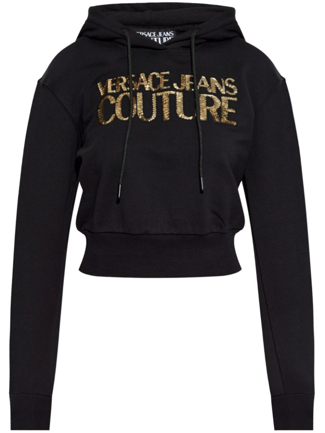 Толстовка с капюшоном Versace Jeans Couture с пайетками и логотипом, черный
Толстовка с капюшоном Versace Jeans Couture с пайетками и логотипом, черный