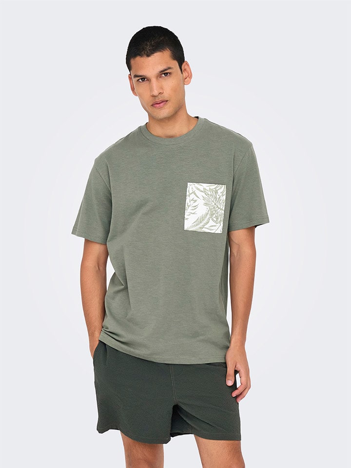 Футболка ONLY & SONS, зеленый
Футболка ONLY & SONS, зеленый