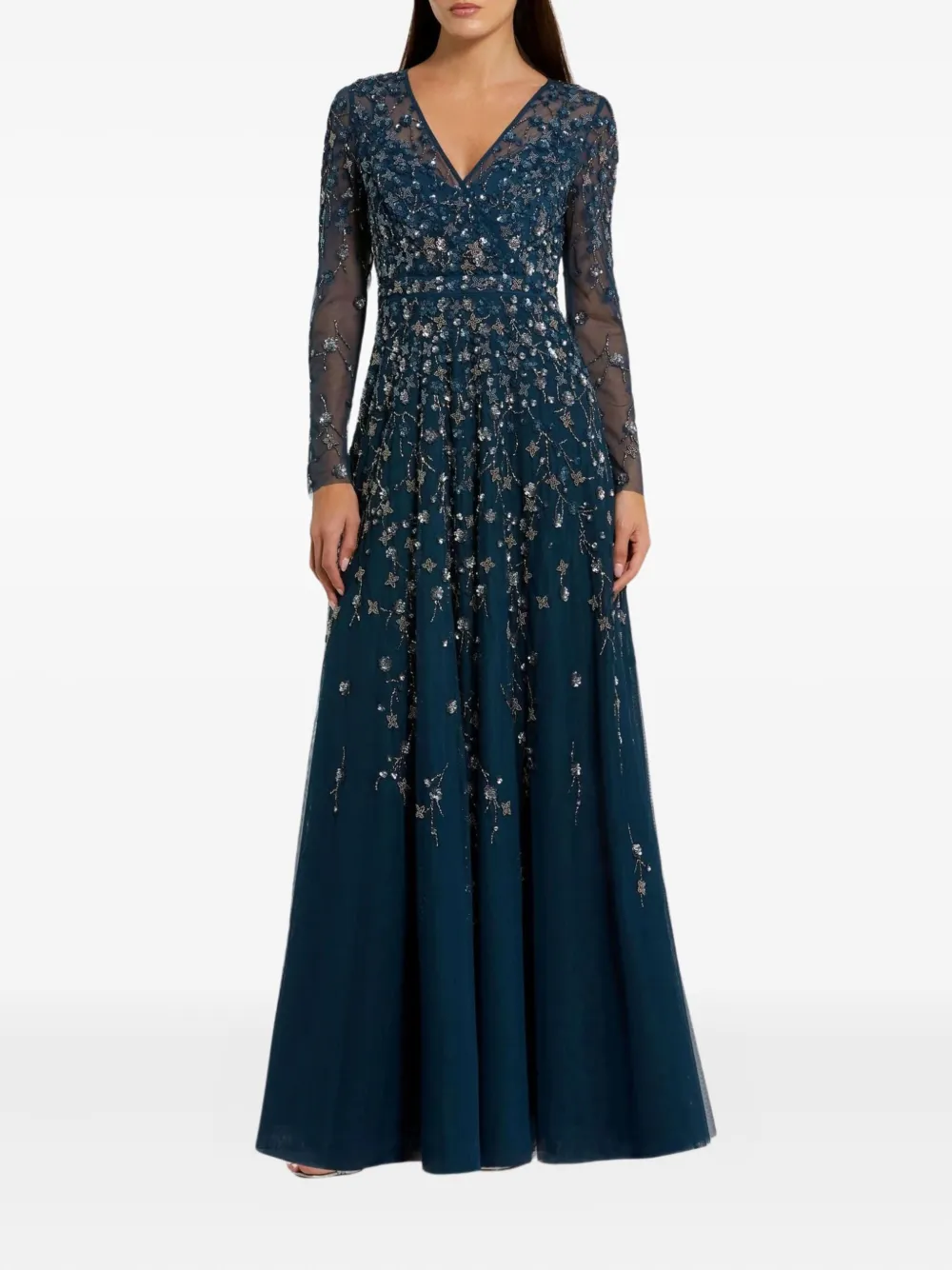 Украшенное макси-платье Mac Duggal, синий
Украшенное макси-платье Mac Duggal, синий