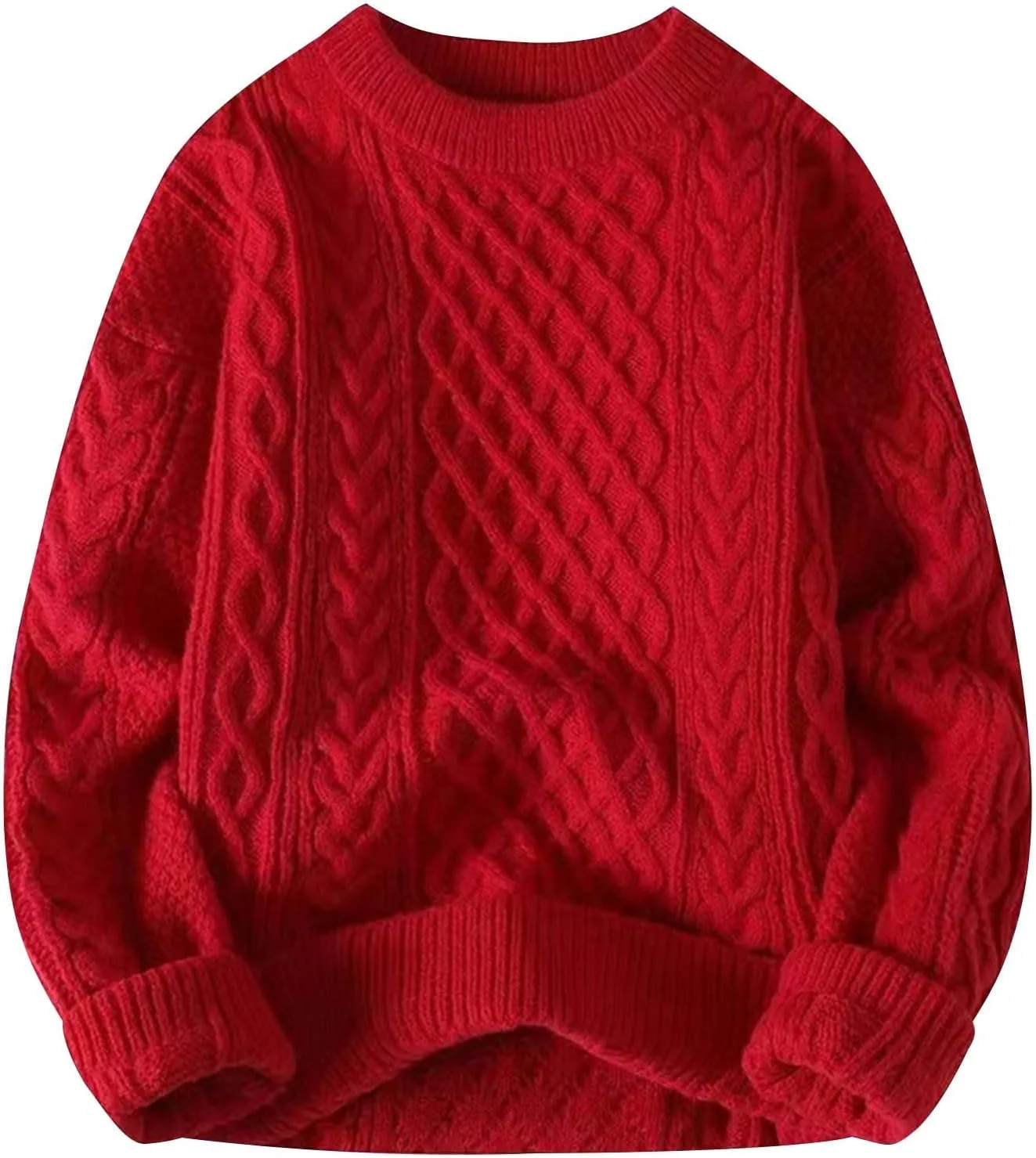 Мужской свитер с длинным рукавом, кабельной вязкой и рисунком fisherman twist, оверсайз QUNPIU
Мужской свитер с длинным рукавом, кабельной вязкой и рисунком fisherman twist, оверсайз QUNPIU