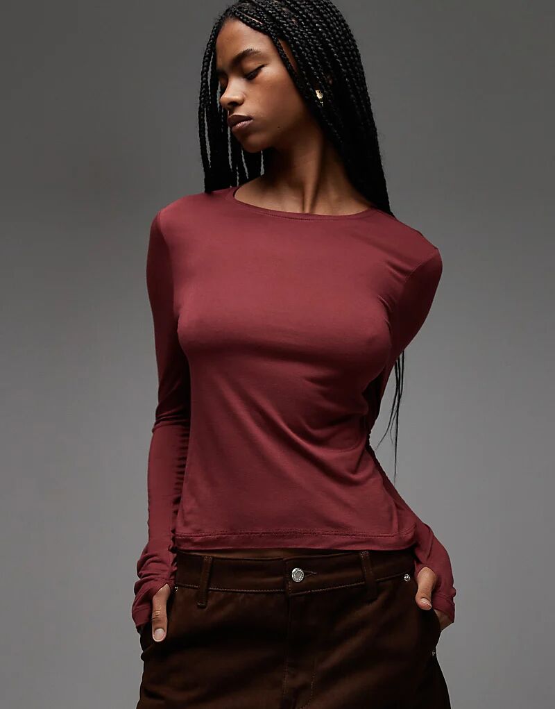 Полупрозрачный лонгслив ASOS DESIGN с длинными рукавами и эффектом «второй кожи» ягодного цвета
Полупрозрачный лонгслив ASOS DESIGN с длинными рукавами и эффектом «второй кожи» ягодного цвета