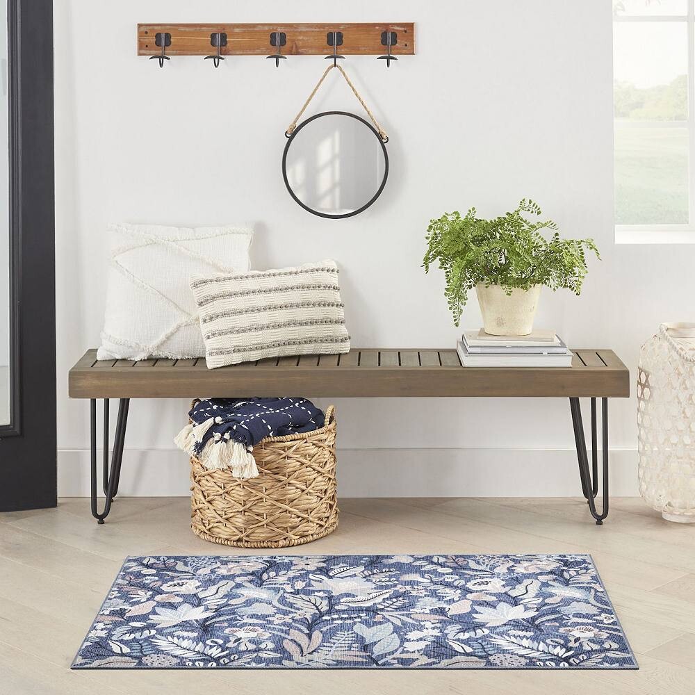 Nourison Washables Винтажный нескользящий коврик с цветочным принтом для дома RugMarketPlace, цвет Navy Multicolor
Nourison Washables Винтажный нескользящий коврик с цветочным принтом для дома RugMarketPlace, цвет Navy Multicolor