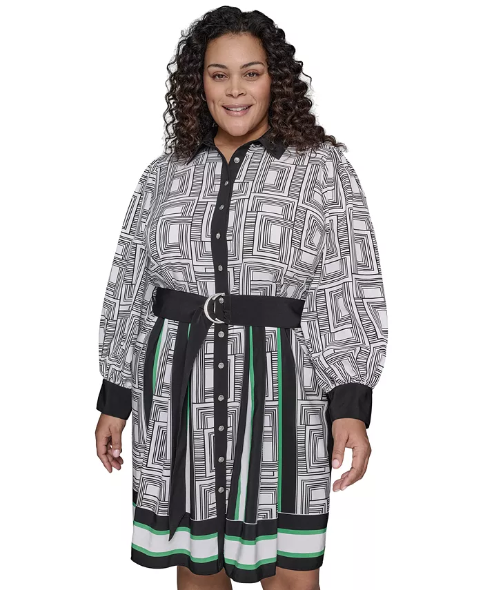 Платье-рубашка больших размеров с геометрическим принтом KARL LAGERFELD PARIS, мультиколор
Платье-рубашка больших размеров с геометрическим принтом KARL LAGERFELD PARIS, мультиколор