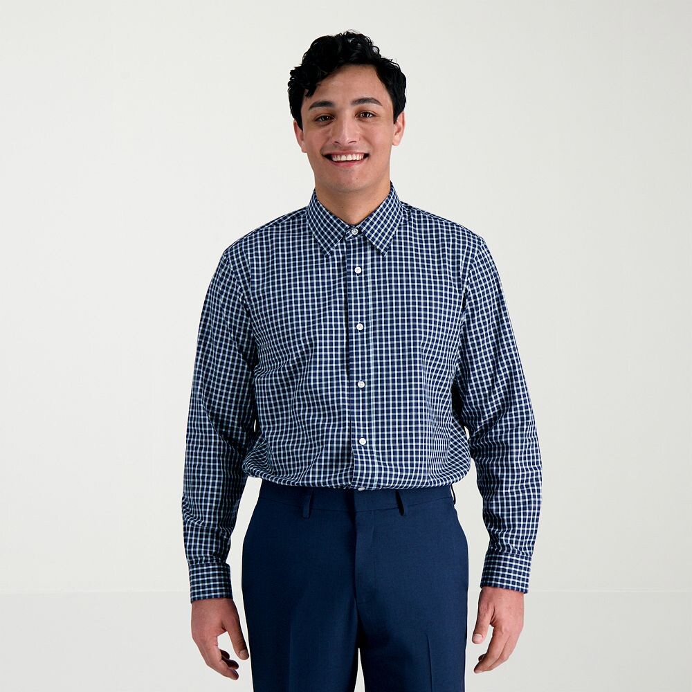 Мужская классическая рубашка Haggar Premium Comfort классического кроя, устойчивая к морщинам, цвет Navy Check
Мужская классическая рубашка Haggar Premium Comfort классического кроя, устойчивая к морщинам, цвет Navy Check