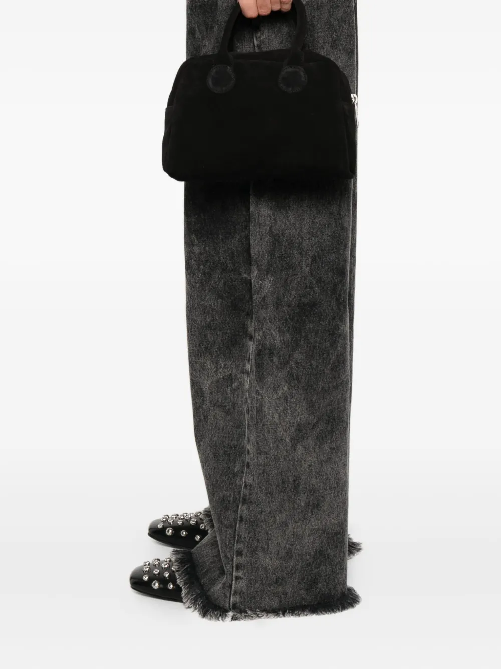 Сумка-тоут из телячьей замши с ручкой сверху Marge Sherwood, черный
Сумка-тоут из телячьей замши с ручкой сверху Marge Sherwood, черный