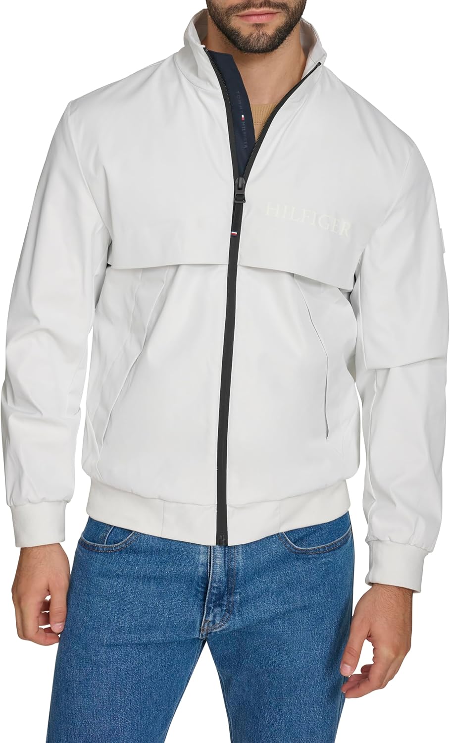 Tommy Hilfiger mens Tommy Hilfiger Men's Tech Bomber, White
Tommy Hilfiger mens Tommy Hilfiger Men's Tech Bomber, White