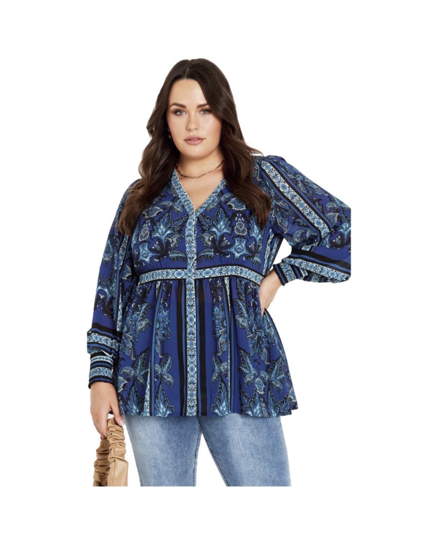 Женская блузка Serene с длинными рукавами и декоративным рисунком AVENUE, Petrol
Женская блузка Serene с длинными рукавами и декоративным рисунком AVENUE, Petrol