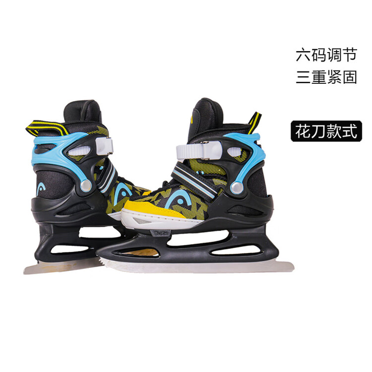 HEAD Коньки для фигурного катания для начинающих, детские регулируемые хоккейные коньки, черный синий желтый, размер M L (36-41), длина стопы 22-26 см
HEAD Коньки для фигурного катания для начинающих, детские регулируемые хоккейные коньки, черный синий желтый, размер M L (36-41), длина стопы 22-26 см