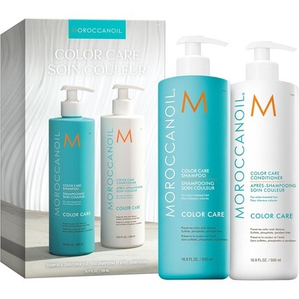 Набор шампуней и кондиционера Moroccanoil Color Care, поллитровый
Набор шампуней и кондиционера Moroccanoil Color Care, поллитровый