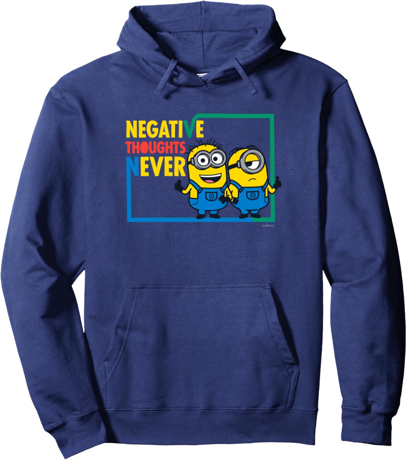 Худи с надписью Миньоны, негативные мысли никогда не возникают Minions, темно-синий
Худи с надписью Миньоны, негативные мысли никогда не возникают Minions, темно-синий