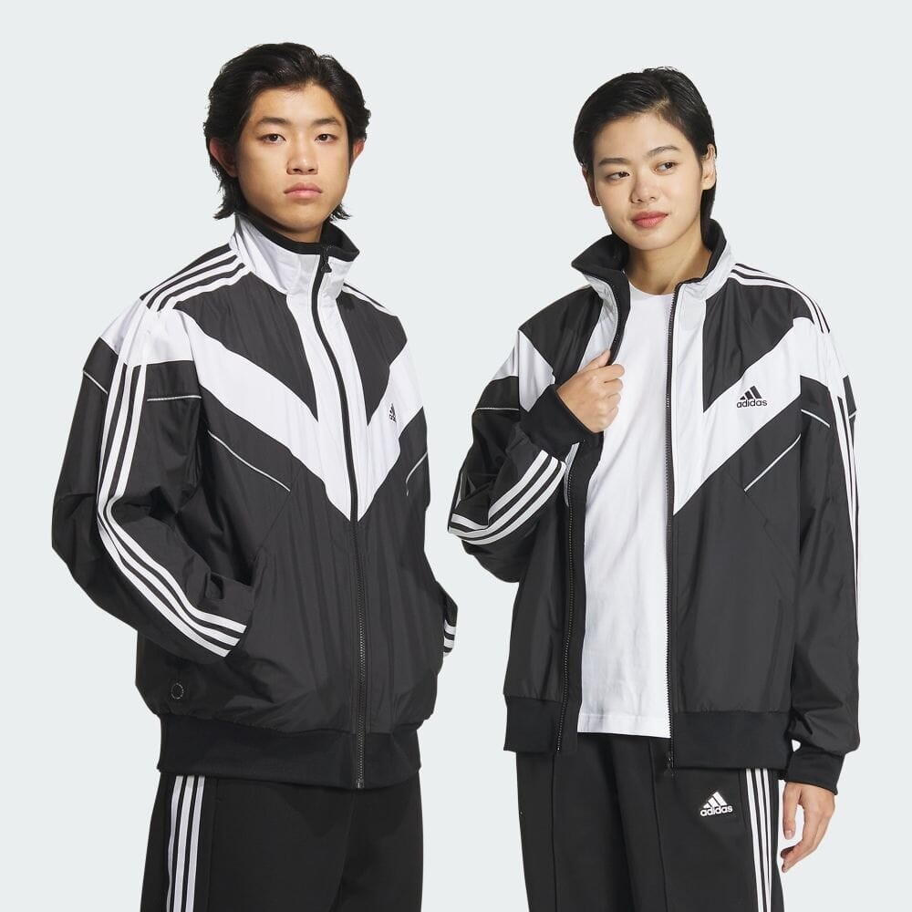 Ветровка Adidas 3-Stripes Pack loose-fit mesh-lined woven jacket, цвет Black White
Ветровка Adidas 3-Stripes Pack loose-fit mesh-lined woven jacket, цвет Black White
