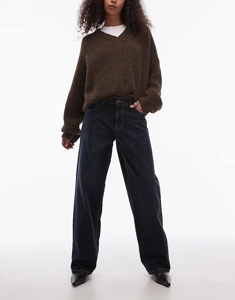 Джинсы Cinch с низкой посадкой чернильно-черного цвета Topshop
Джинсы Cinch с низкой посадкой чернильно-черного цвета Topshop