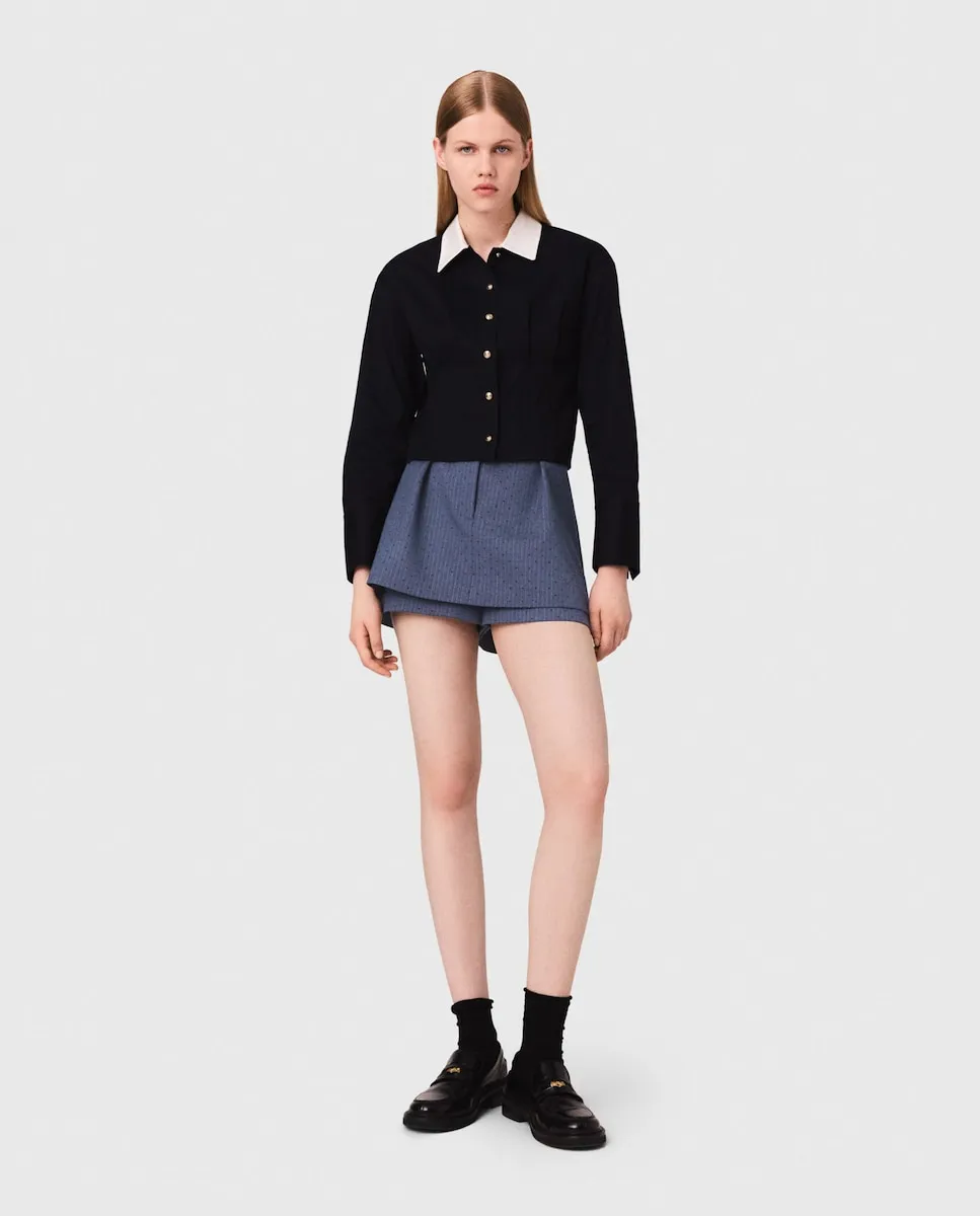 Женские шорты со стразами Maje, синий
Женские шорты со стразами Maje, синий