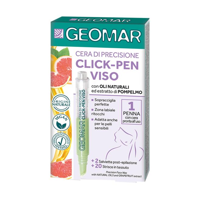 Wax click - ручка для депиляции лица восковой карандаш Geomar, 3,6 мл
Wax click - ручка для депиляции лица восковой карандаш Geomar, 3,6 мл