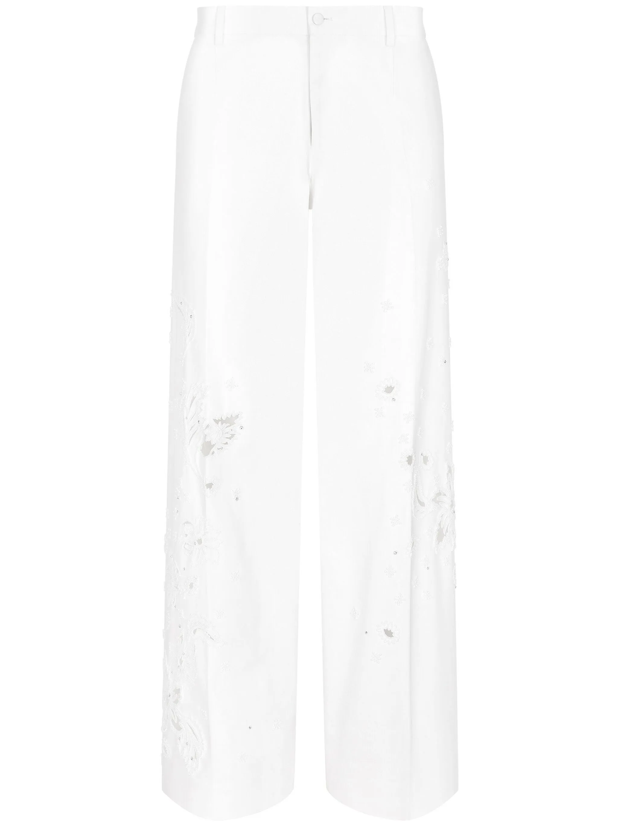 Брюки с цветочным кружевом Dolce & Gabbana, белый
Брюки с цветочным кружевом Dolce & Gabbana, белый