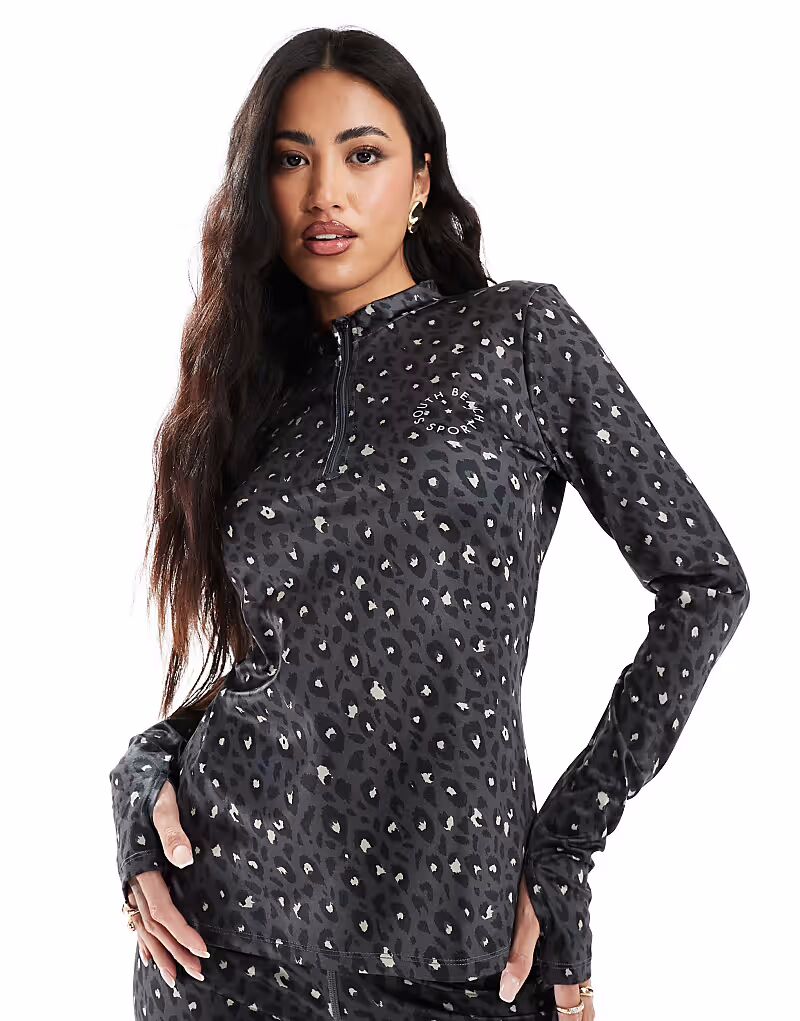 Базовый слой South Beach с длинными рукавами и полумолнией, черный
Базовый слой South Beach с длинными рукавами и полумолнией, черный