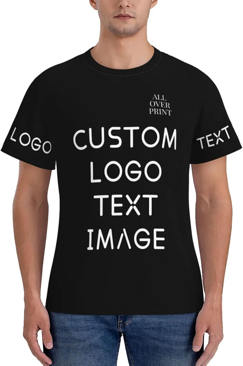 Футболка с полной запечаткой Custom T Shirts с логотипом
Футболка с полной запечаткой Custom T Shirts с логотипом