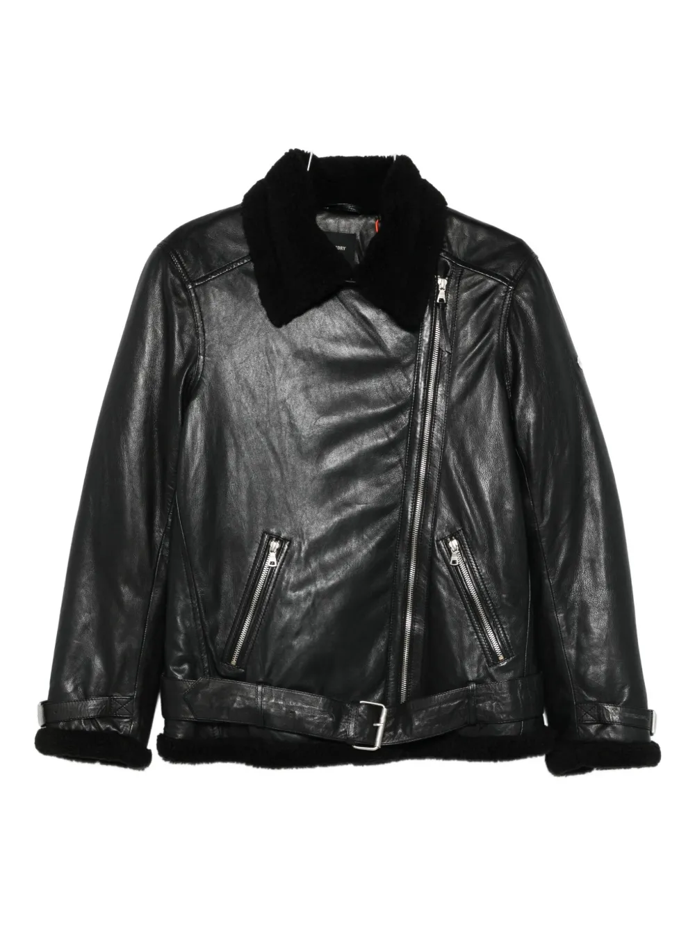 Байкерская куртка с воротником из овчины Superdry, черный
Байкерская куртка с воротником из овчины Superdry, черный