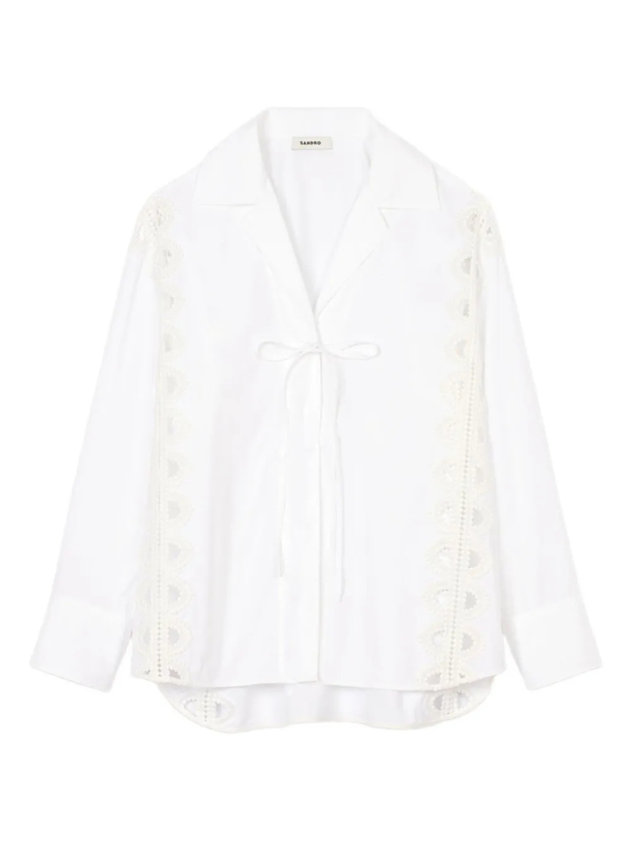 Рубашка из органического хлопка SANDRO, белый 
Рубашка из органического хлопка SANDRO, белый