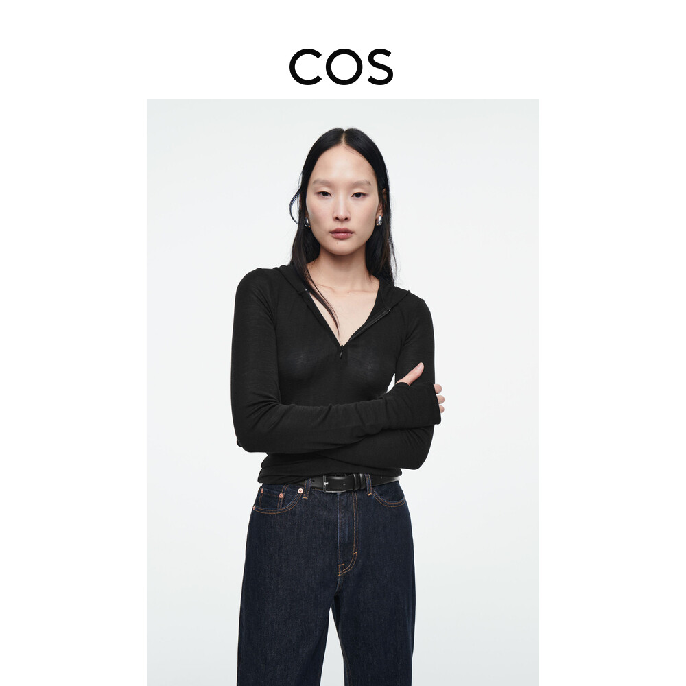 Женская шерстяная толстовка Cos с длинными рукавами, черный
Женская шерстяная толстовка Cos с длинными рукавами, черный